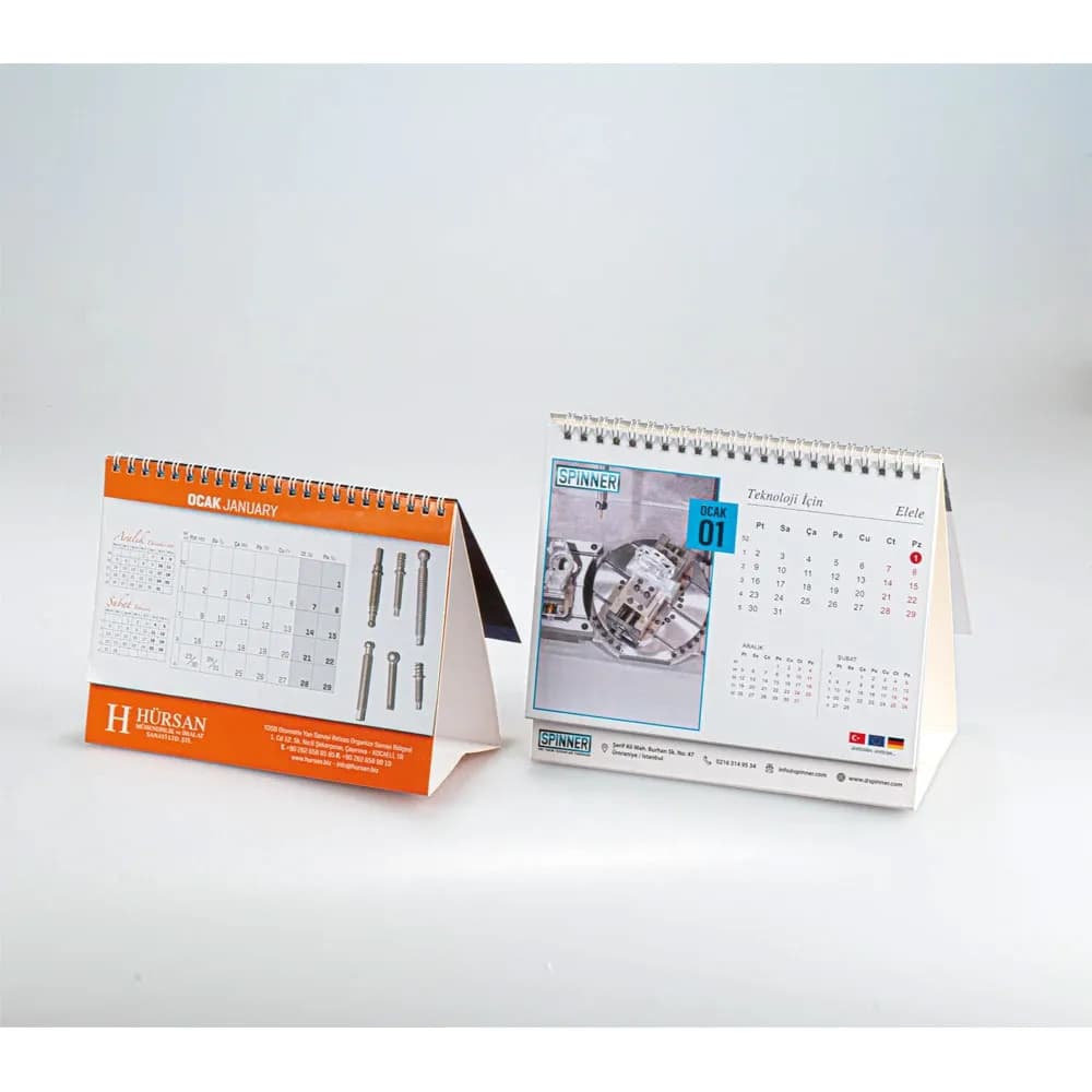 AMT-06 Karton Taşıyıcılı Masa Takvimi