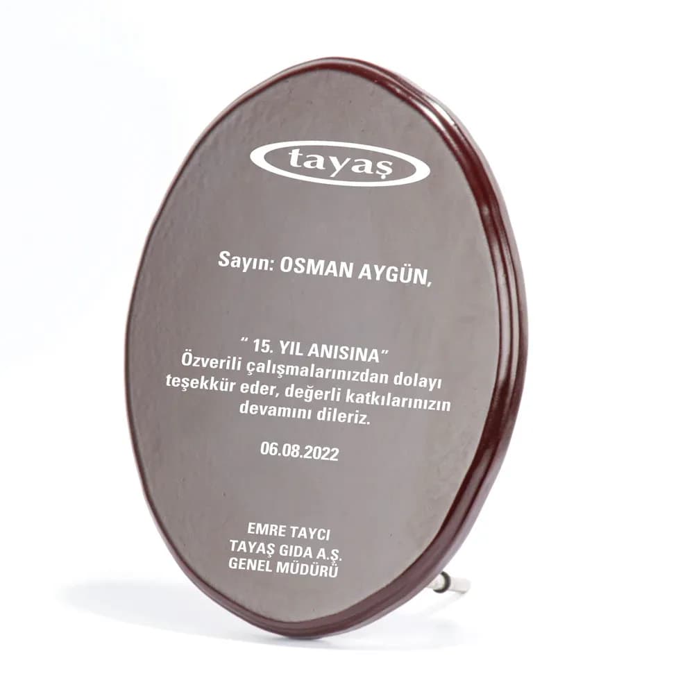 BK-77 Ahşap Plaket